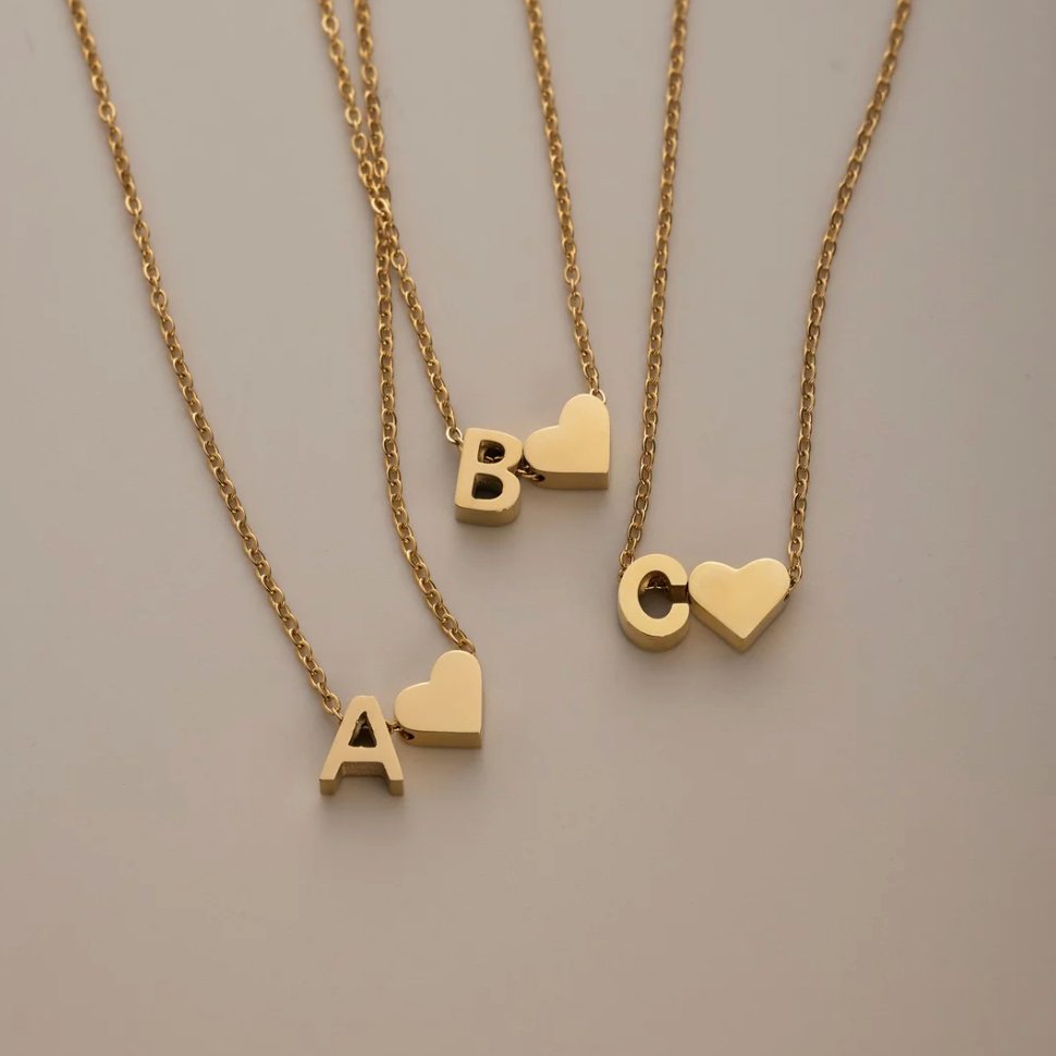 Timeless Initial Necklace | Gold 1