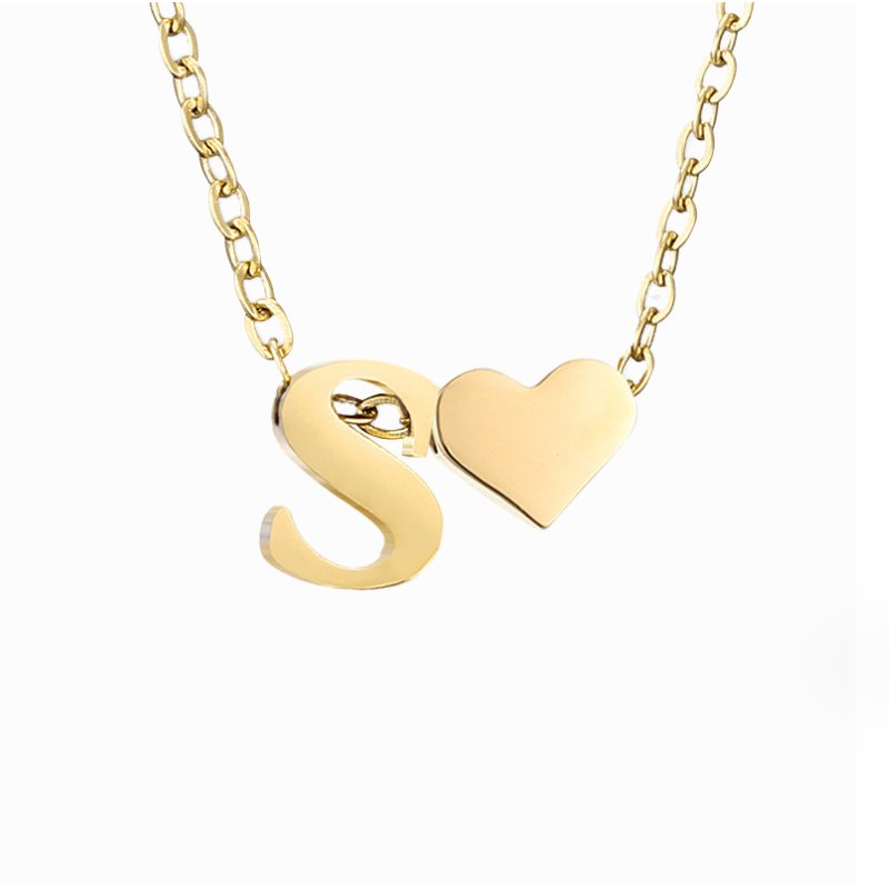 Timeless Initial Necklace | Gold 11