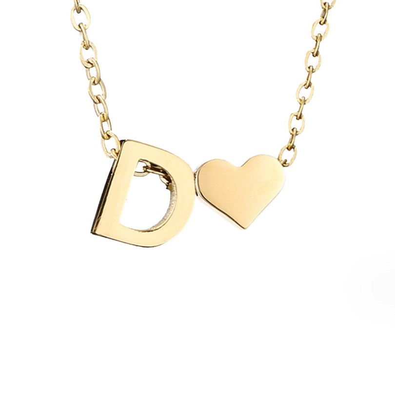 Timeless Initial Necklace | Gold 18