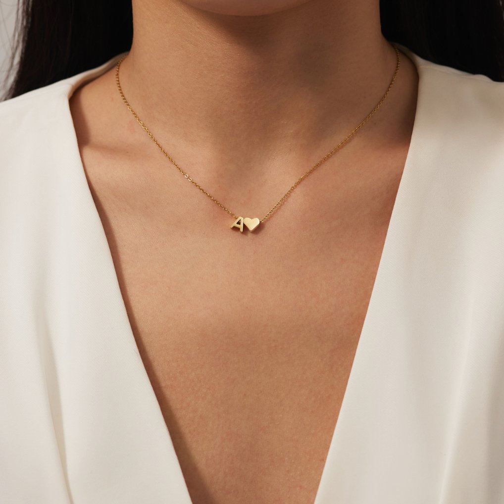Timeless Initial Necklace | Gold 2