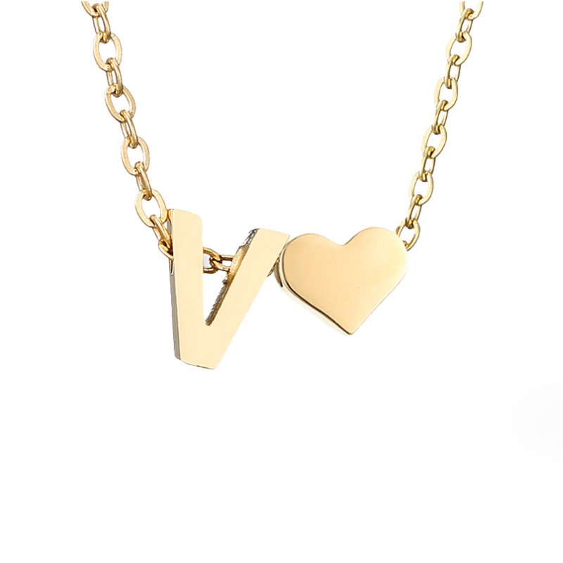 Timeless Initial Necklace | Gold 22