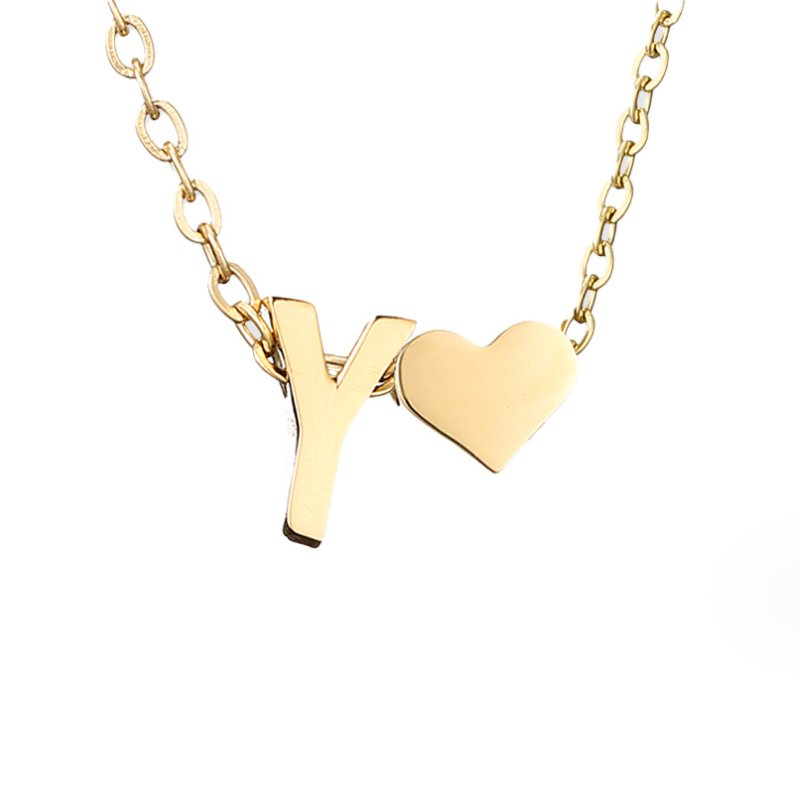 Timeless Initial Necklace | Gold 23