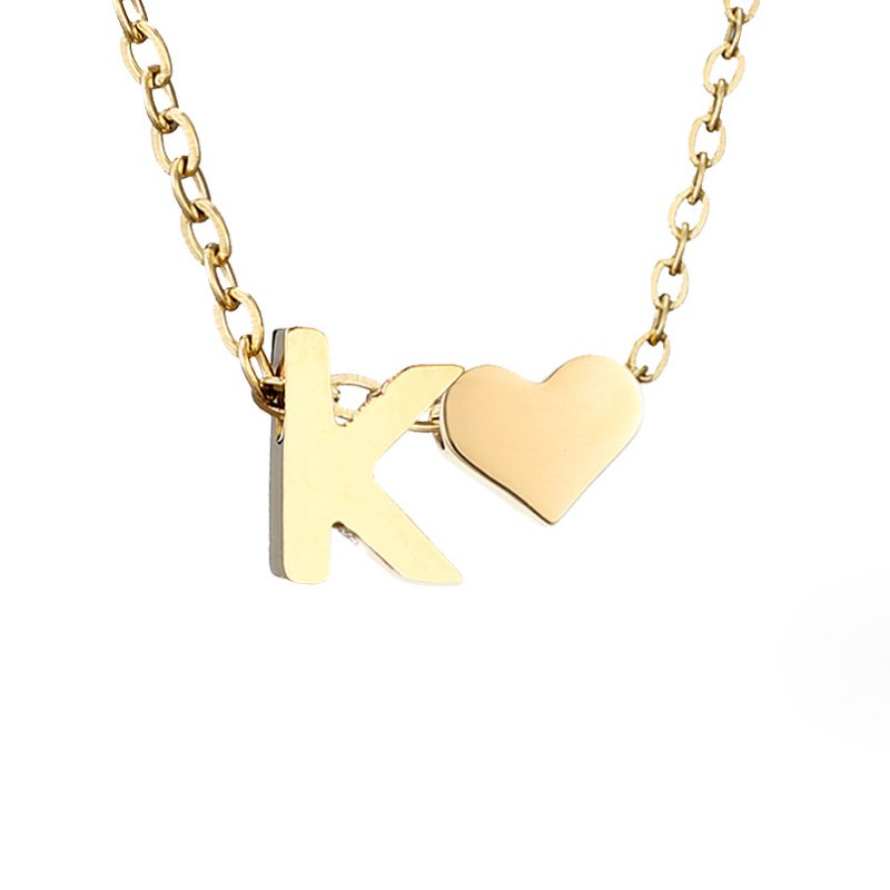Timeless Initial Necklace | Gold 25