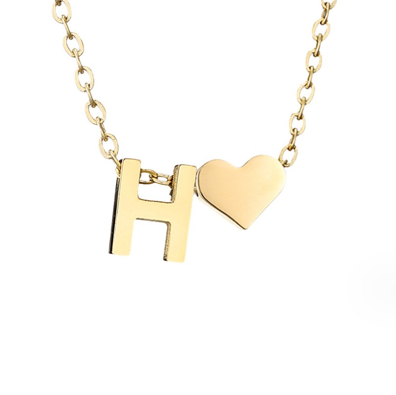Timeless Initial Necklace | Gold 27