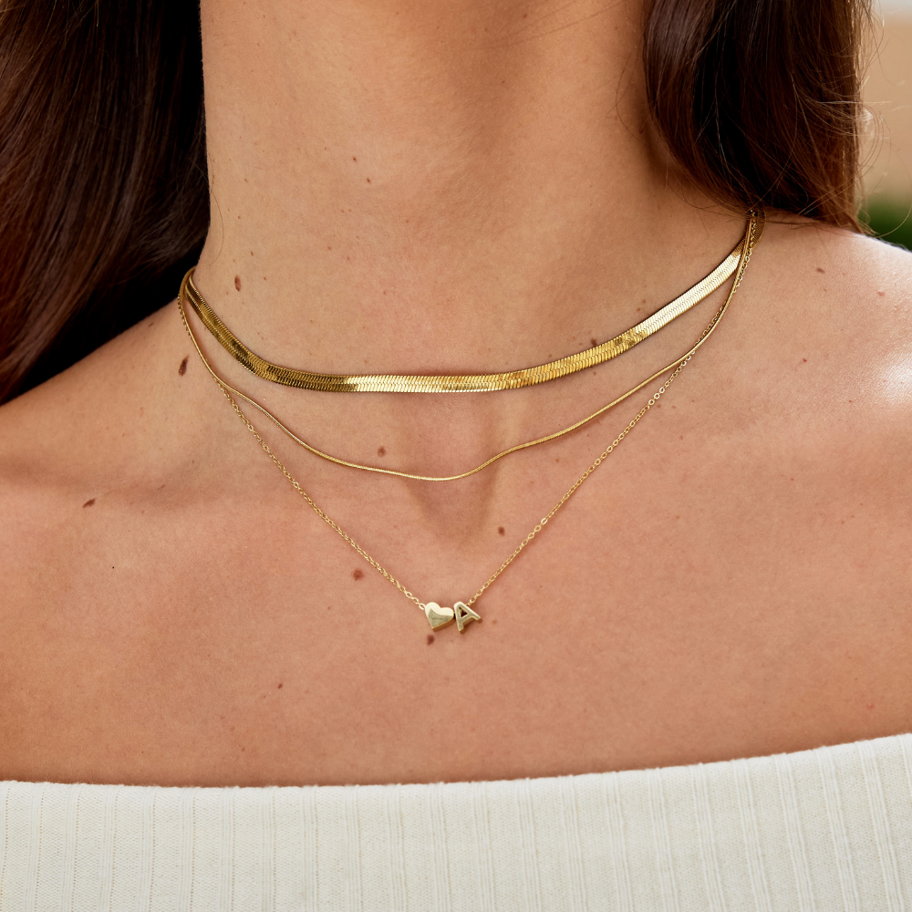 Timeless Initial Necklace | Gold 3