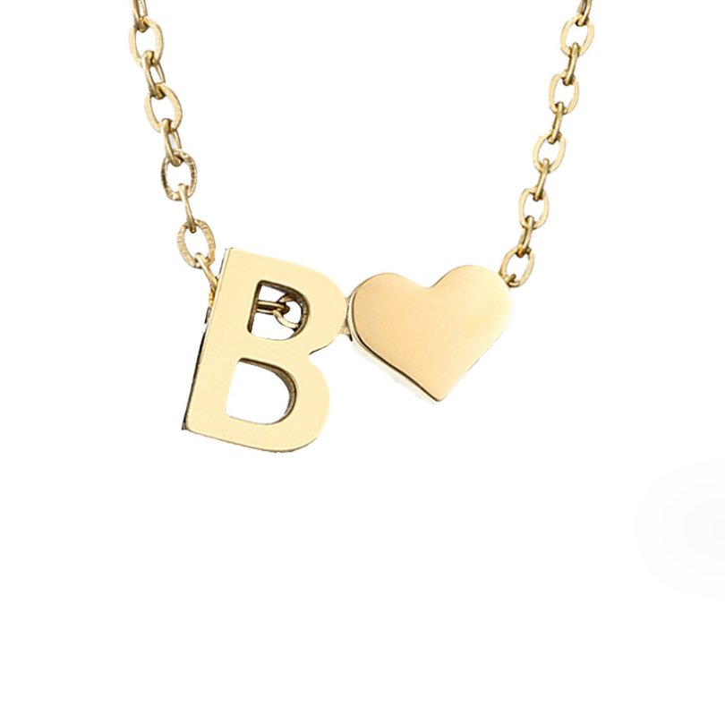 Timeless Initial Necklace | Gold 7
