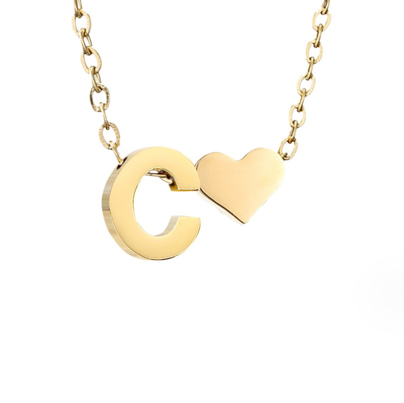 Timeless Initial Necklace | Gold 8
