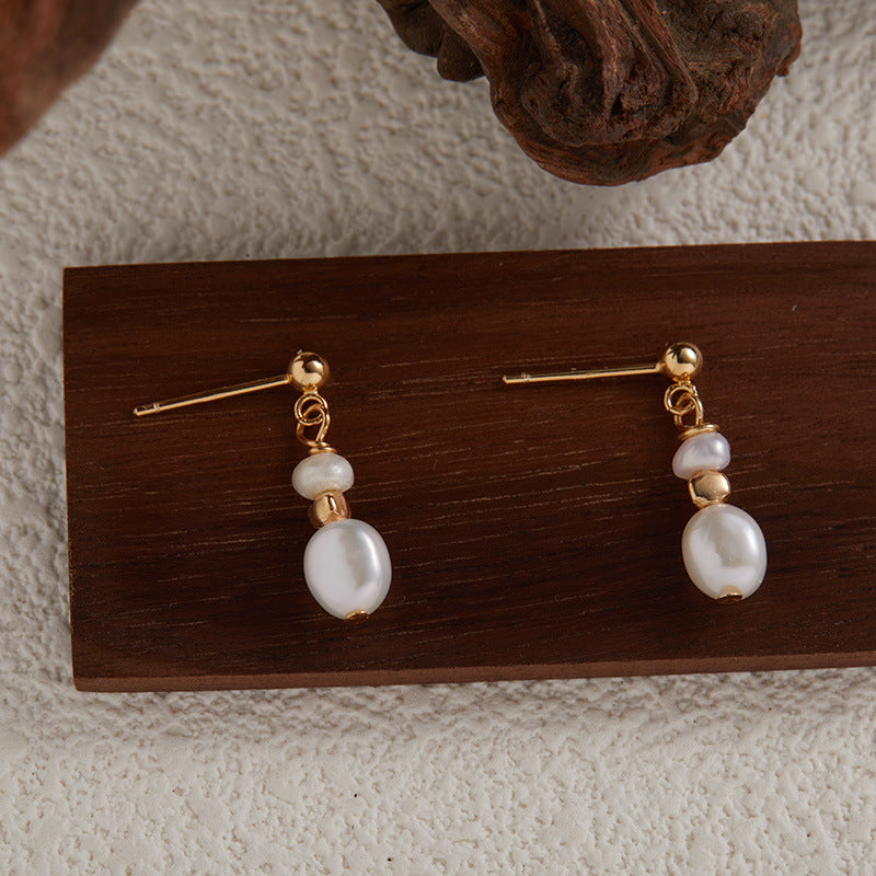 Timeless Pearl Drop Earrings | Sterling Silver 1
