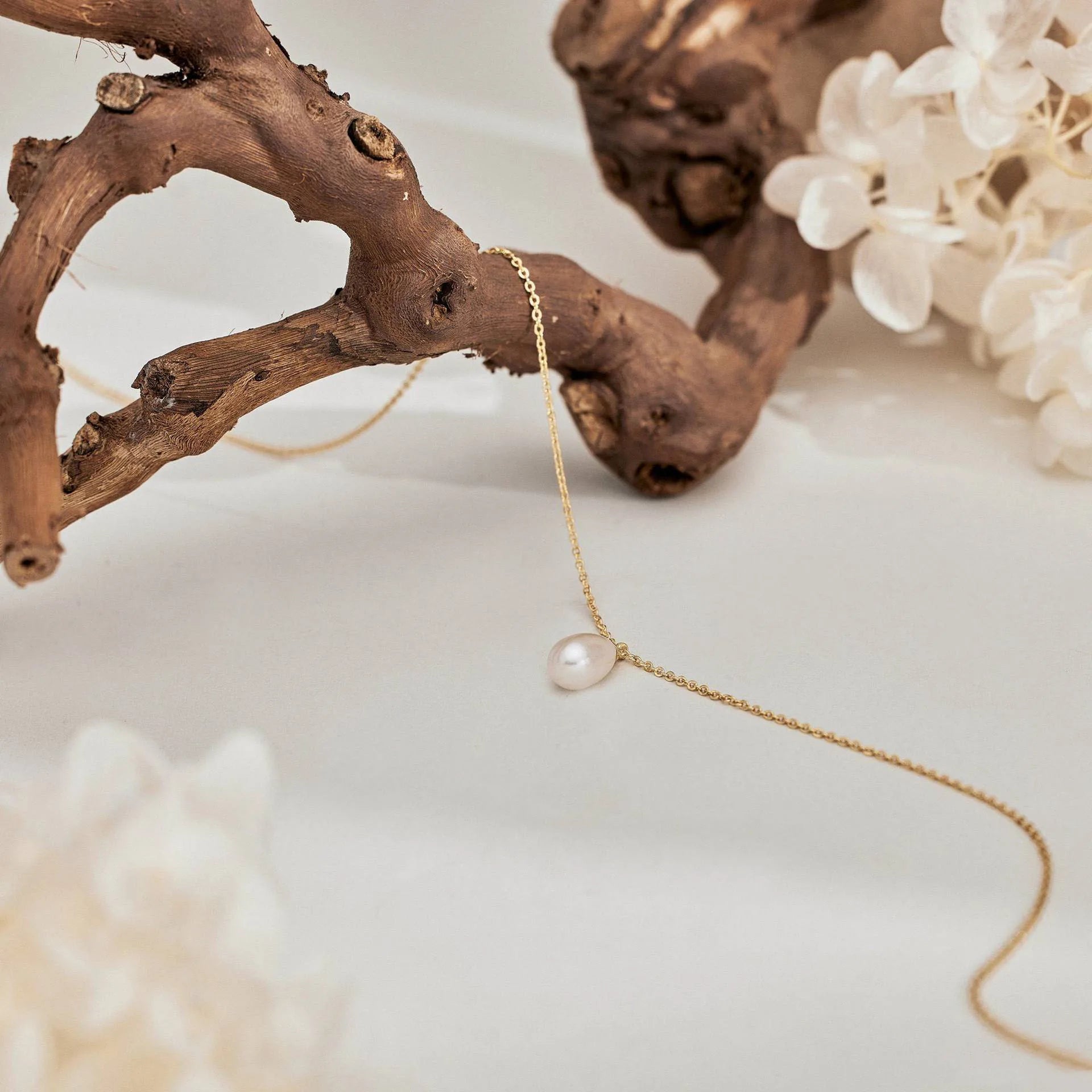 Timeless Water Drop Pearl Necklace | Pearl 4