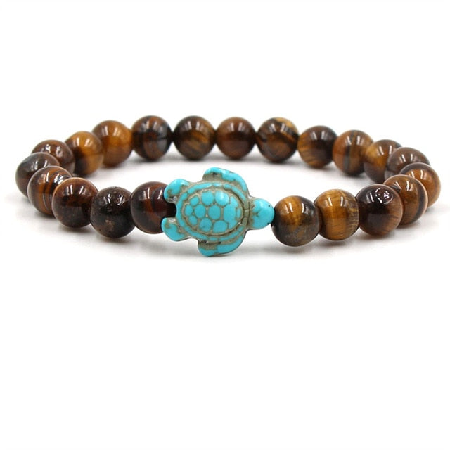 Turtle Bracelet | Natural Stone Beads 2