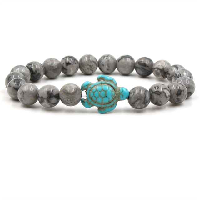 Turtle Bracelet | Natural Stone Beads 7