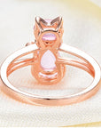 Unique Cat Ring | Rose Gold Jewelry | Elegant Cat Accessories 4