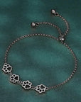 Unique Paw Print Bracelet | Sterling Silver Jewelry | Adjustable Fit Bracelet | Pet Lover Gift 8