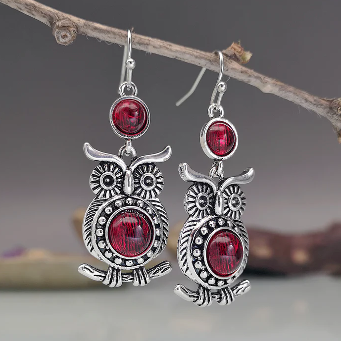 Unique Vintage Owl Earrings | Handmade Jewelry | Artisan Crafted Accessories 0