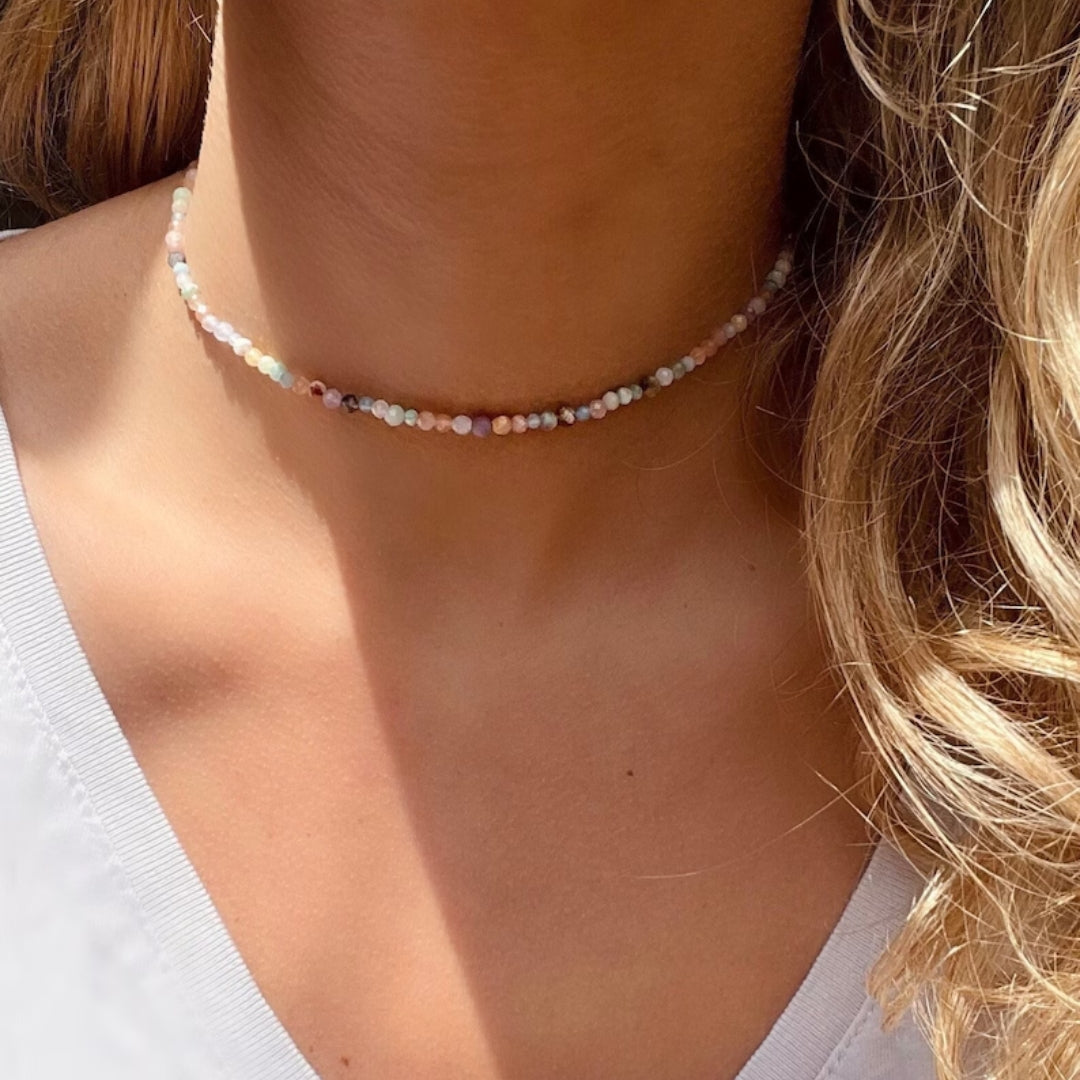 Vintage Colorful Stones Necklace | Gemstone 0