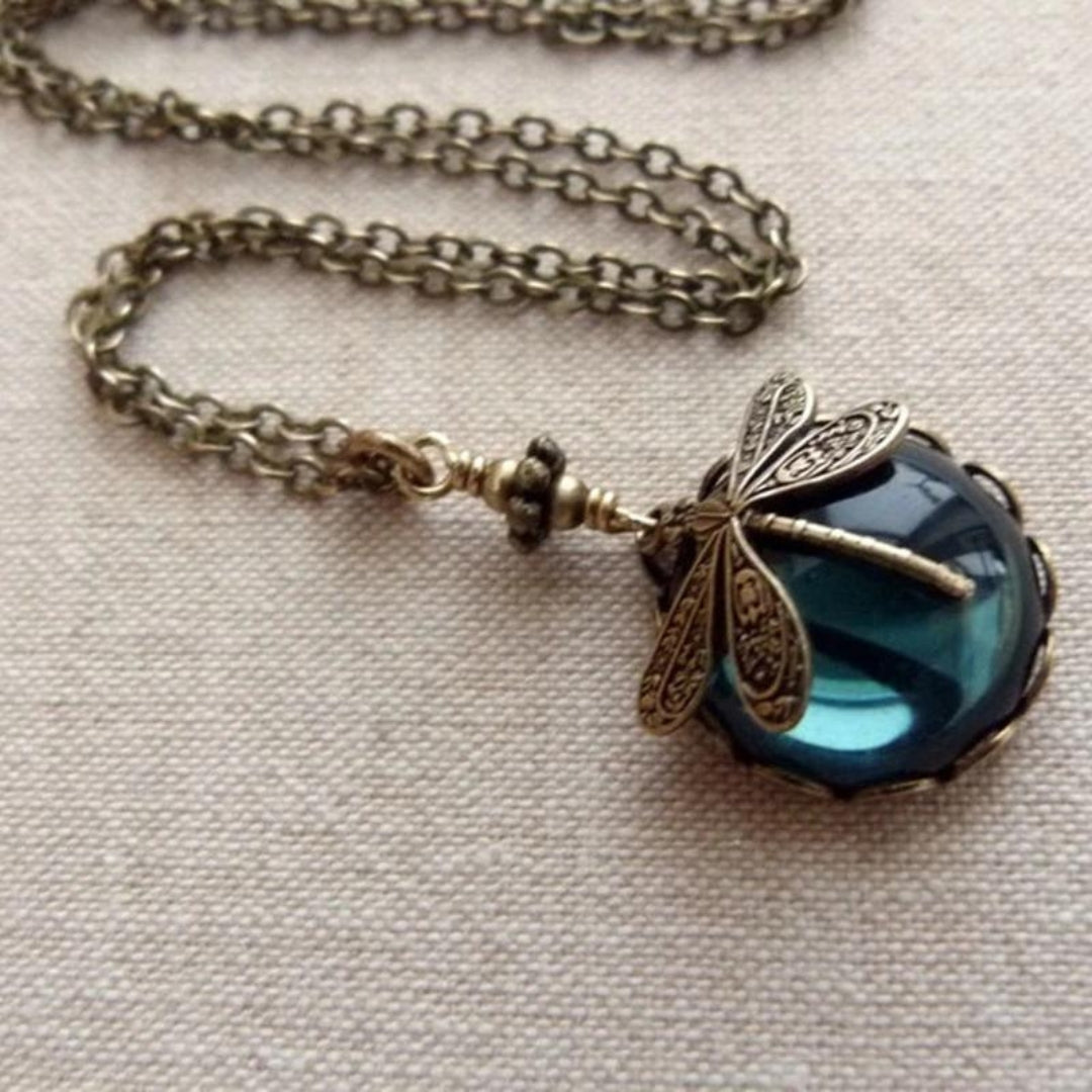 Vintage Dragonfly Necklace | Silver 0