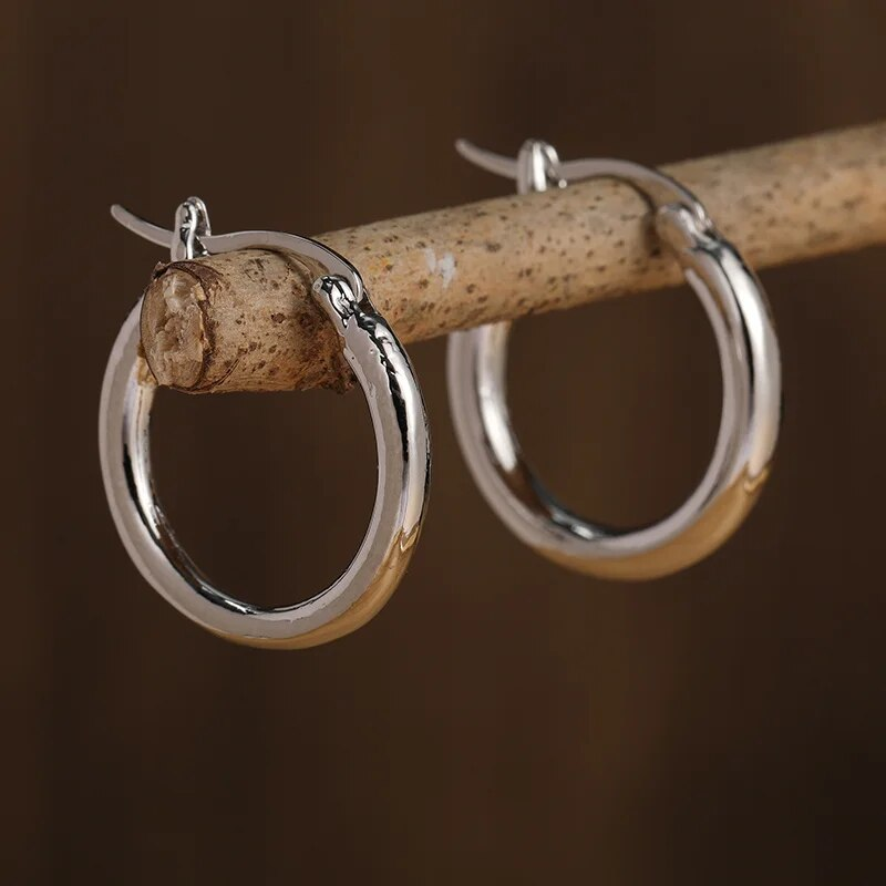 Vintage Elegance | Gold Hoop Earrings | Silver Hoop Earrings | Handcrafted Jewelry 1