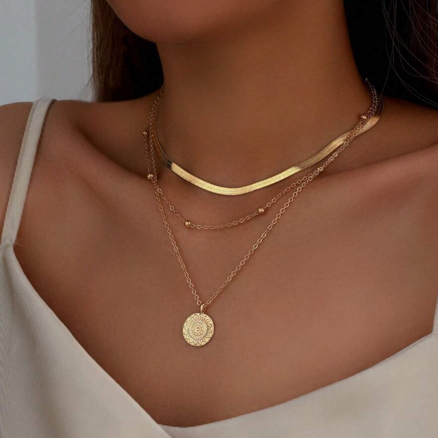 Vintage Golden Plated Necklace | Gold 0