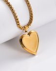 Vintage Heart Photo Locket Necklace | Stainless Steel 0