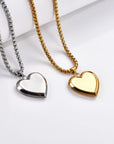 Vintage Heart Photo Locket Necklace | Stainless Steel 5