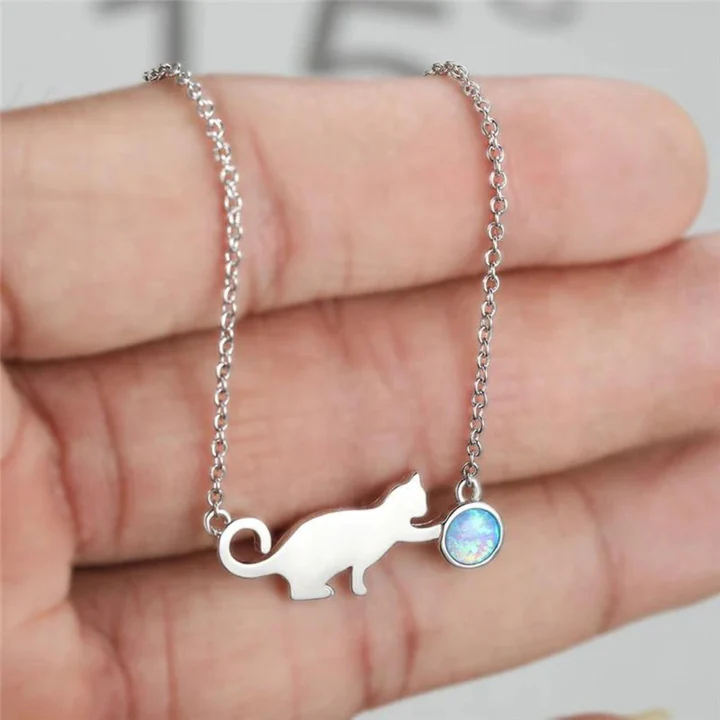 Vintage Kitty Necklace | Silver 0