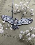 Vintage Owl Moon Necklace | Zinc Alloy 1