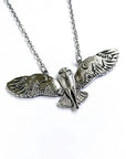 Vintage Owl Moon Necklace | Zinc Alloy 4