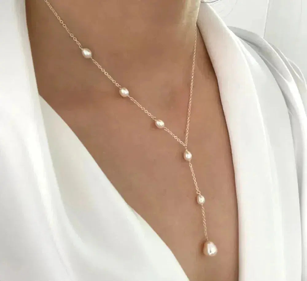 Vintage Pendant Pearl Necklace | Pearl 0
