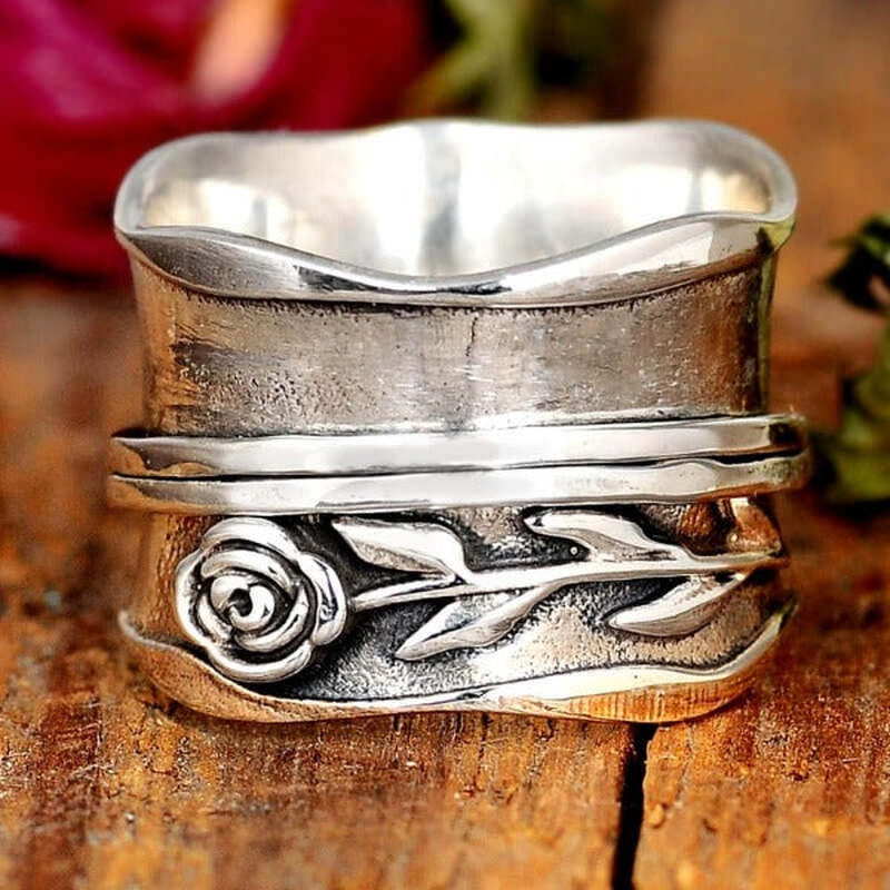 Vintage Silver Flower Ring | Silver 1