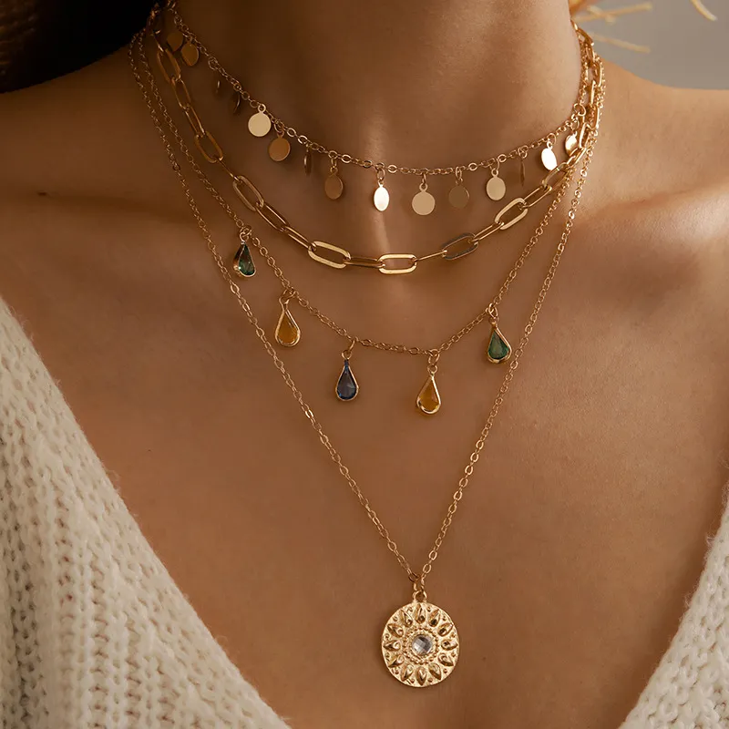 Vintage Sun Golden Necklace | Gold 0