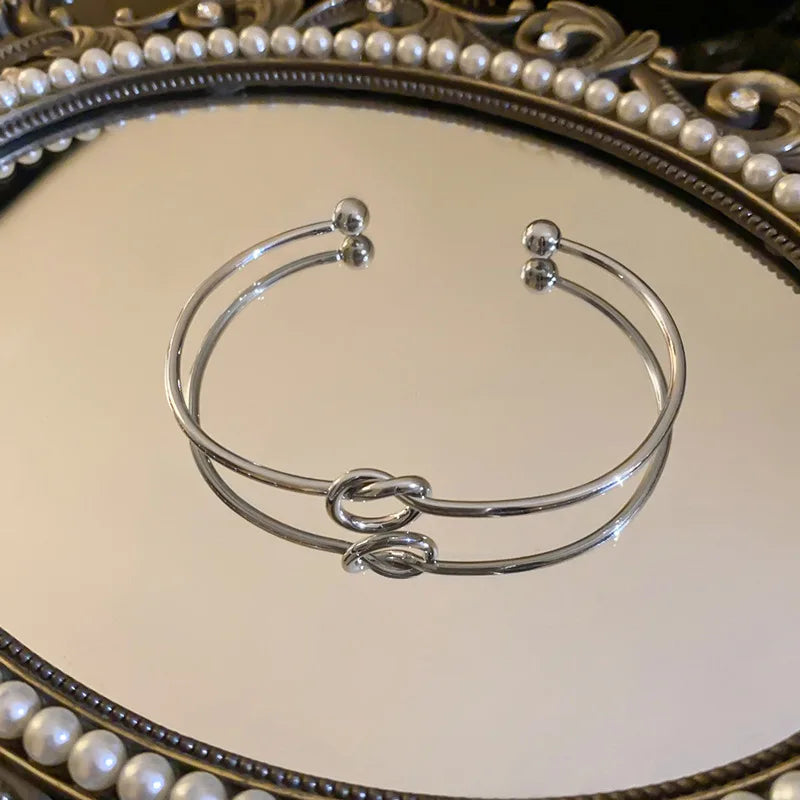 Vintage Woven Twist Bracelet | Stainless Steel 0