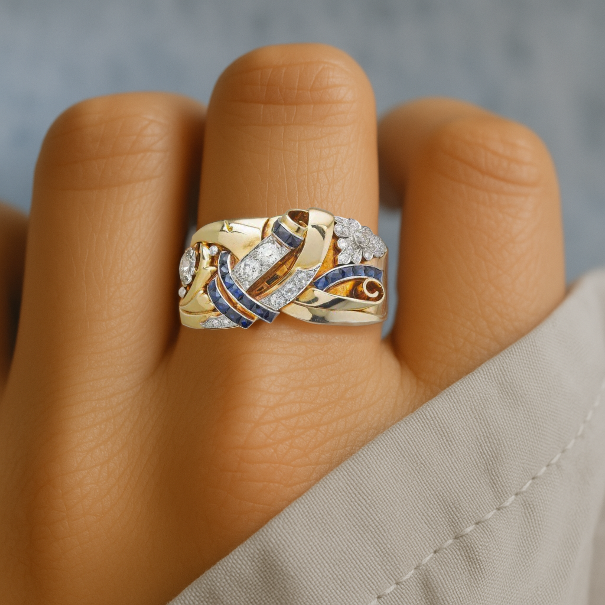 Vintage Zirconia Ring | Gold 0