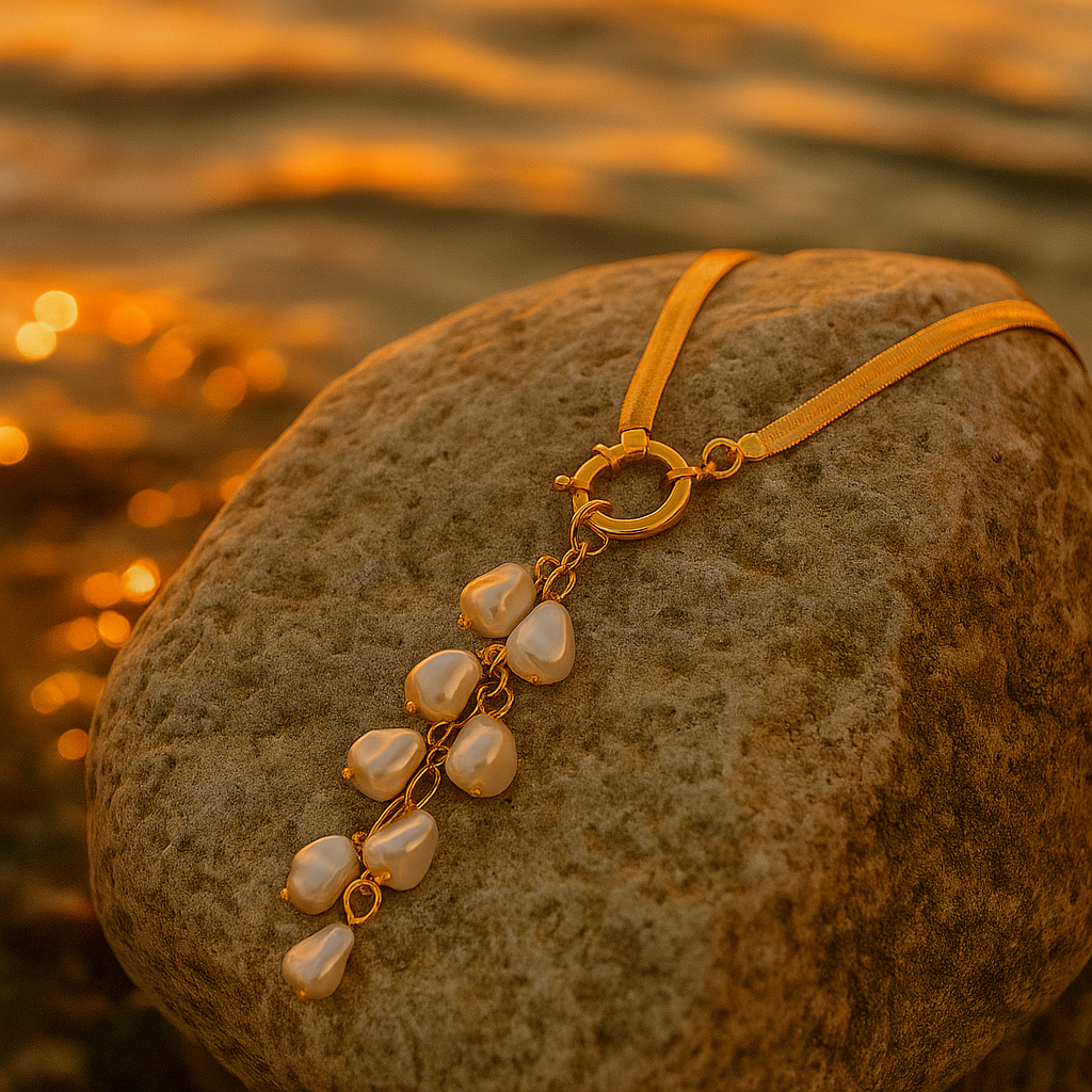 Waterfall of Pearls Necklace | Handmade Jewelry 2