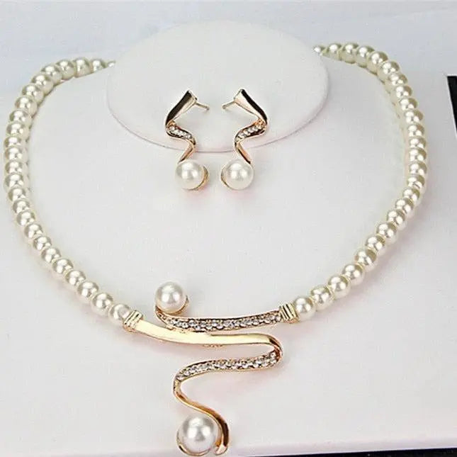 Wave Pearl Set | Handmade Jewelry 0