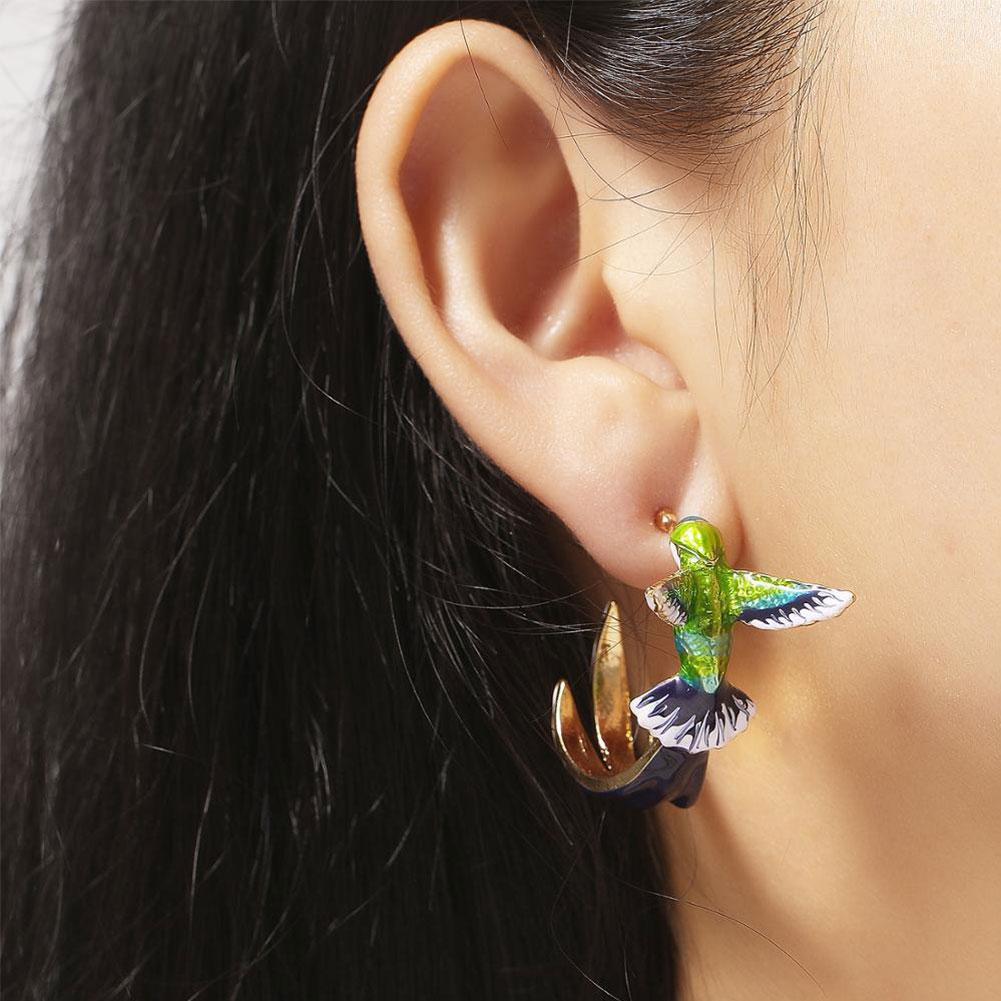 Women's Unique Hummingbird Earrings | Creative Bird Jewelry | Stylish Accessories 1