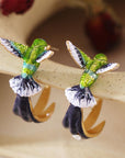 Women's Unique Hummingbird Earrings | Creative Bird Jewelry | Stylish Accessories 2